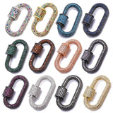 DIY Zircon Spiral Clasps Pendants for Jewelry Making