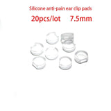 10 Pcs Stainless Steel Ear Clips with Loop for DIY Jewelry