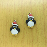 10pcs Resin Snowman Christmas Charm Pendant DIY Jewelry Gift
