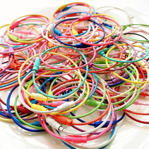 Keychain Wire Rope Candy Key Ring for DIY Jewelry Making