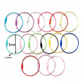 Keychain Wire Rope Candy Key Ring for DIY Jewelry Making