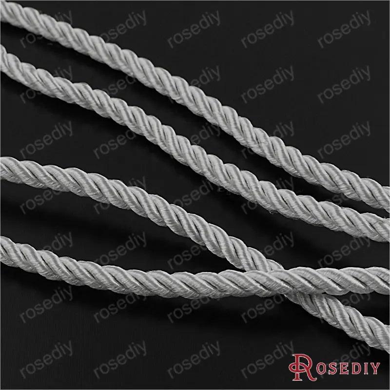 10 Meters 5mm Satin Polyester Cords DIY Jewelry Findings Accessories