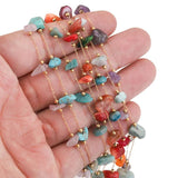 1M Irregular Crystal Stone Beads Chains DIY Jewelry Making