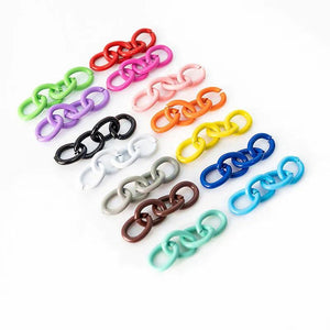 Colorful Keychain Extension Chain, DIY Jewelry Making Accessories