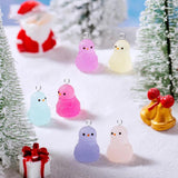 10pcs Christmas Snowman Charms for Jewelry Making Resin Pendant