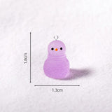 10pcs Christmas Snowman Charms for Jewelry Making Resin Pendant