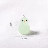 10pcs Christmas Snowman Charms for Jewelry Making Resin Pendant