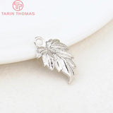 12x19MM 24K Plated Brass Leaf Leaves for Jewelry Making