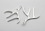 10pcs Metal Christmas Charms Deer Antlers Pendants DIY Jewelry Accessories