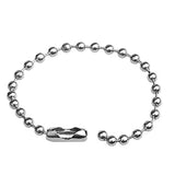 50pcs Stainless Steel Ball Bead Chain for DIY Dog Tag Key Rings Keychain
