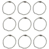 50pcs Stainless Steel Ball Bead Chain for DIY Dog Tag Key Rings Keychain