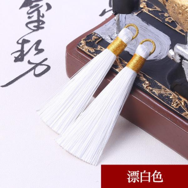 10Pcs Ring Silk Tassel Charms for Earrings Pendant DIY Jewelry Making