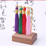 10Pcs Ring Silk Tassel Charms for Earrings Pendant DIY Jewelry Making
