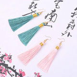 10Pcs Ring Silk Tassel Charms for Earrings Pendant DIY Jewelry Making