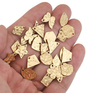 20pcs Stainless Steel Plated Charms for DIY Jewelry Making