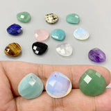 Amethyst Pendant Faceted Water Drop Clear Quartz Jewelry Making