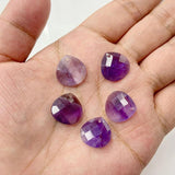 Amethyst Pendant Faceted Water Drop Clear Quartz Jewelry Making