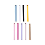 2.5mm Multicolor Rectangular Bar Charm for Jewelry Making