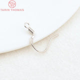 20PCS 16MM 24K Plated Brass Earring Hooks for Diy Jewelry