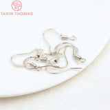 20PCS 16MM 24K Plated Brass Earring Hooks for Diy Jewelry