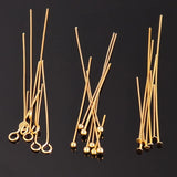 100pcs Stainless Steel Head Pins Eye Pins for DIY Jewelry Making
