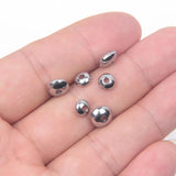 50pcs Stainless Steel Flat Round Bead Spacer for DIY Jewelry Making
