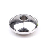 50pcs Stainless Steel Flat Round Bead Spacer for DIY Jewelry Making
