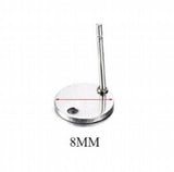 50Pcs 8/10/12mm Stainless Steel Earring Findings Charms DIY Bulk