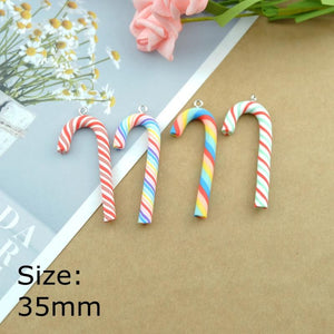 Christmas Crutch Earring Charms Bulk