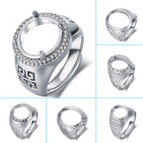 Men's Ring Blank Base Tray Copper Silver Plating DIY Jewelry Making