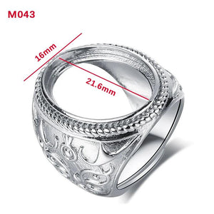 Men's Ring Blank Base Tray Copper Silver Plating DIY Jewelry Making