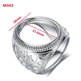 Men's Ring Blank Base Tray Copper Silver Plating DIY Jewelry Making