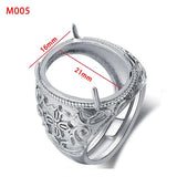 Men's Ring Blank Base Tray Copper Silver Plating DIY Jewelry Making