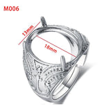 Men's Ring Blank Base Tray Copper Silver Plating DIY Jewelry Making