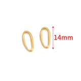 5pcs Plated Stainless Steel Bezel Charms DIY Jewelry Findings