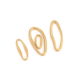 5pcs Plated Stainless Steel Bezel Charms DIY Jewelry Findings