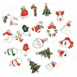 38 Pcs Christmas Dripping Charms Pendant Xmas DIY Jewelry Making Finding