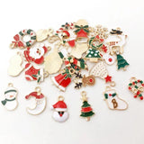 38 Pcs Christmas Dripping Charms Pendant Xmas DIY Jewelry Making Finding