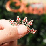 38 Pcs Christmas Dripping Charms Pendant Xmas DIY Jewelry Making Finding