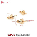 18K Brass Half Hole Pearl Beads Connect DIY Jewelry Making for Women