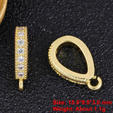 5Pcs Openable Bales Spacer Caps Bails Hooks for DIY Crystal Agate Jewelry