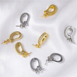 5Pcs Openable Bales Spacer Caps Bails Hooks for DIY Crystal Agate Jewelry