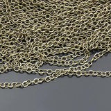 5M Antique Bronze Iron Round Link Chains 4MM DIY Jewelry Findings