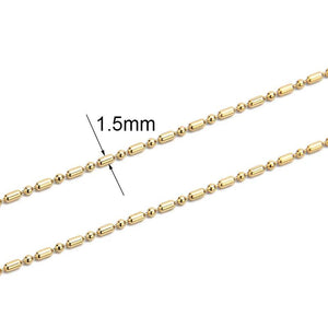2m Stainless Steel Cuban Chains Bulk Lot for Necklace Bracelet DIY
