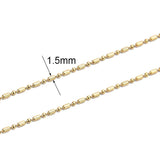2m Stainless Steel Cuban Chains Bulk Lot for Necklace Bracelet DIY