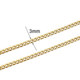 2m Stainless Steel Cuban Chains Bulk Lot for Necklace Bracelet DIY