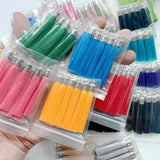 Silk Earrings Tassel Pendant Tassel Crafts Silver Caps Tassels Charms