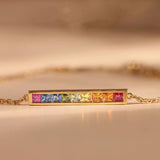 Light Balance Rainbow Series Gem Bracelet for Women