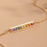 Light Balance Rainbow Series Gem Bracelet for Women