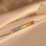 Light Balance Rainbow Series Gem Bracelet for Women
